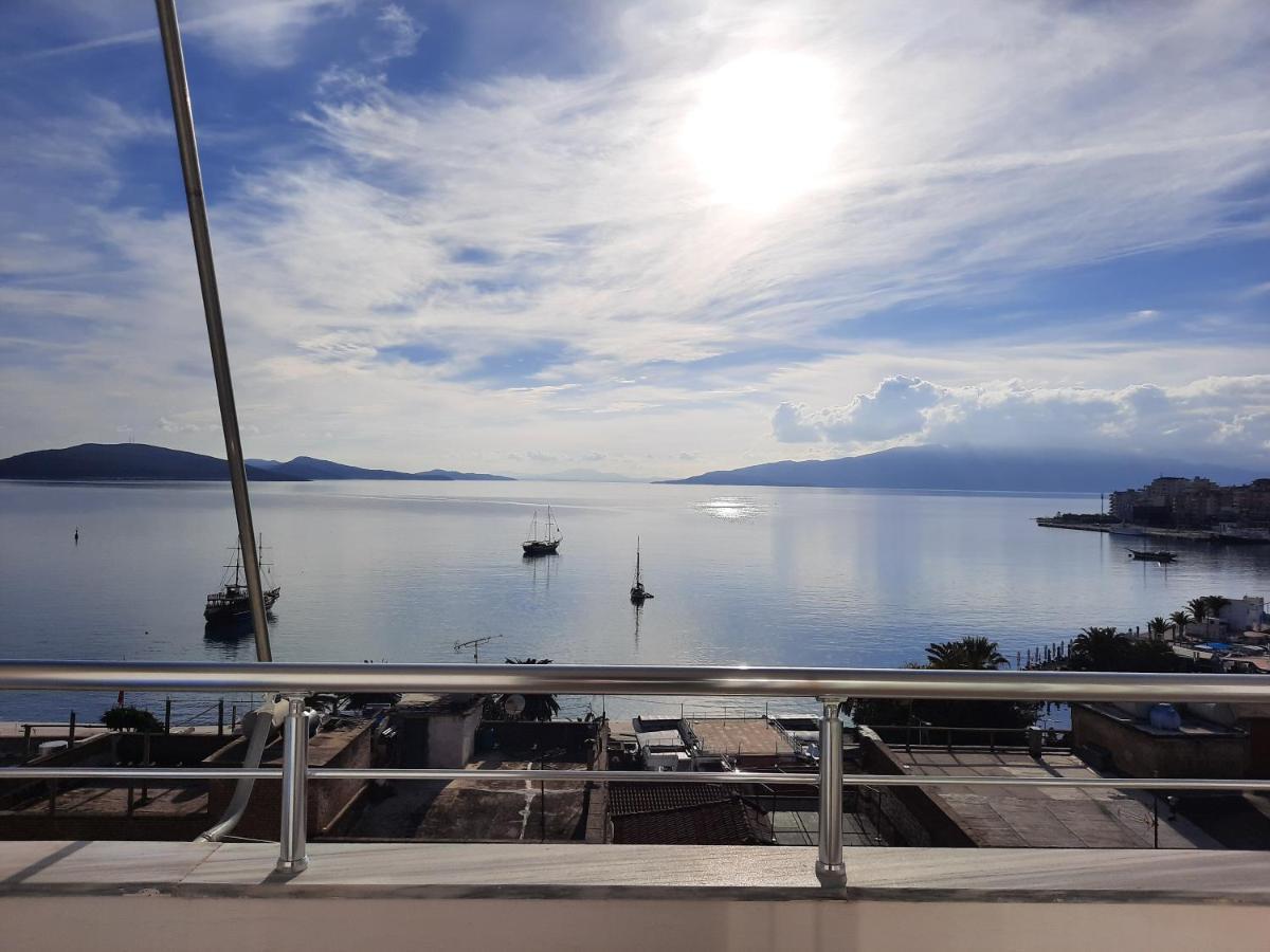 Seaview Apartment Detjoni Sarande Bagian luar foto