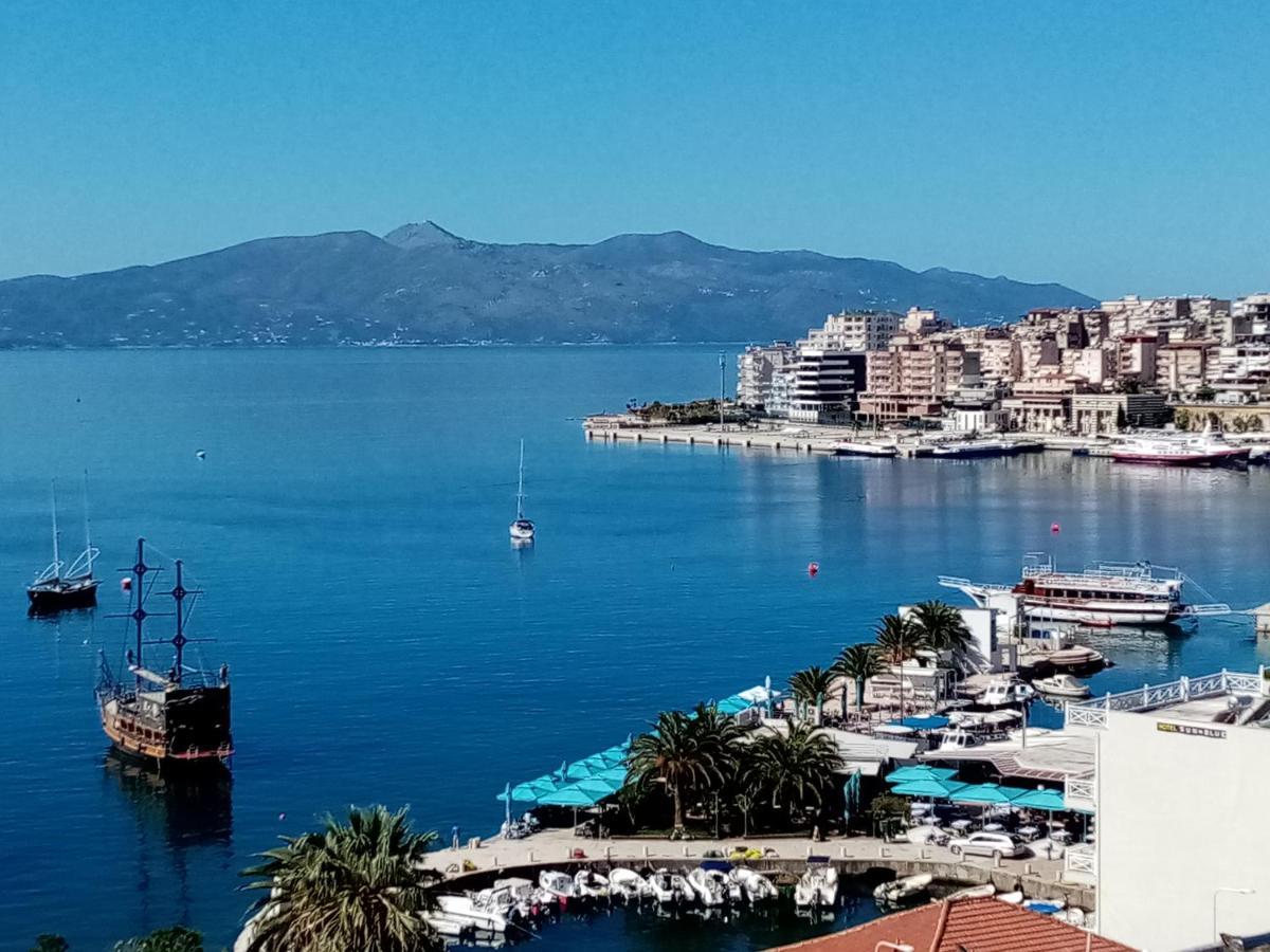Seaview Apartment Detjoni Sarande Bagian luar foto