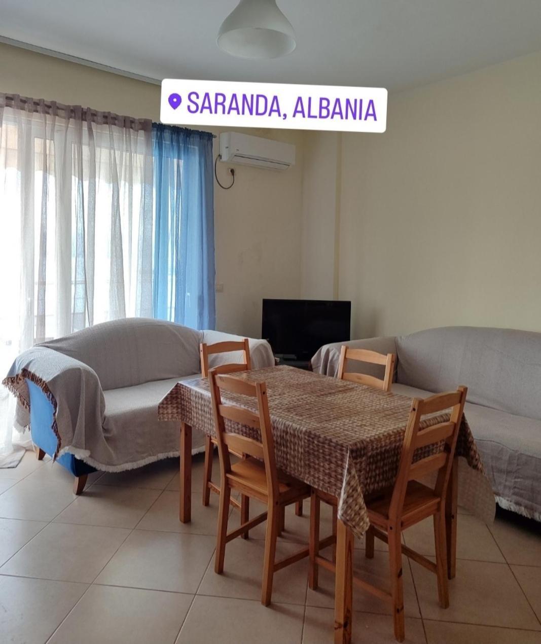 Seaview Apartment Detjoni Sarande Bagian luar foto