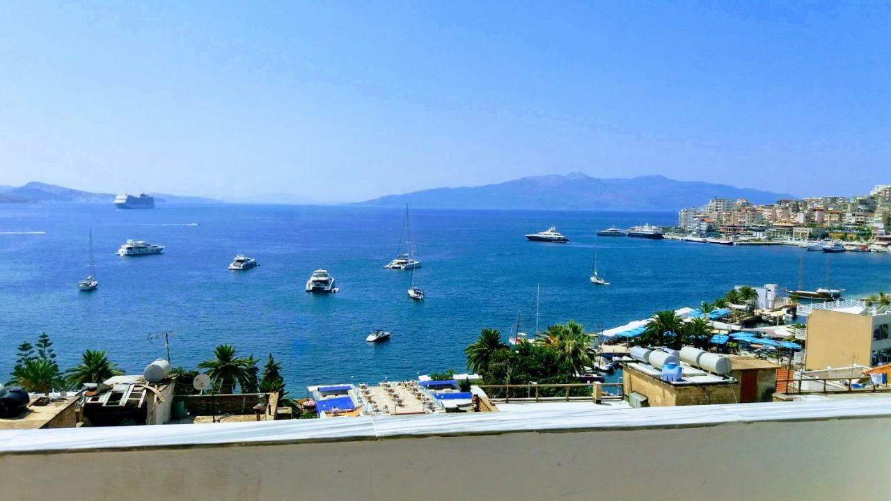 Seaview Apartment Detjoni Sarande Bagian luar foto
